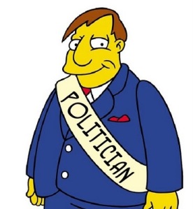 Cartoon politician